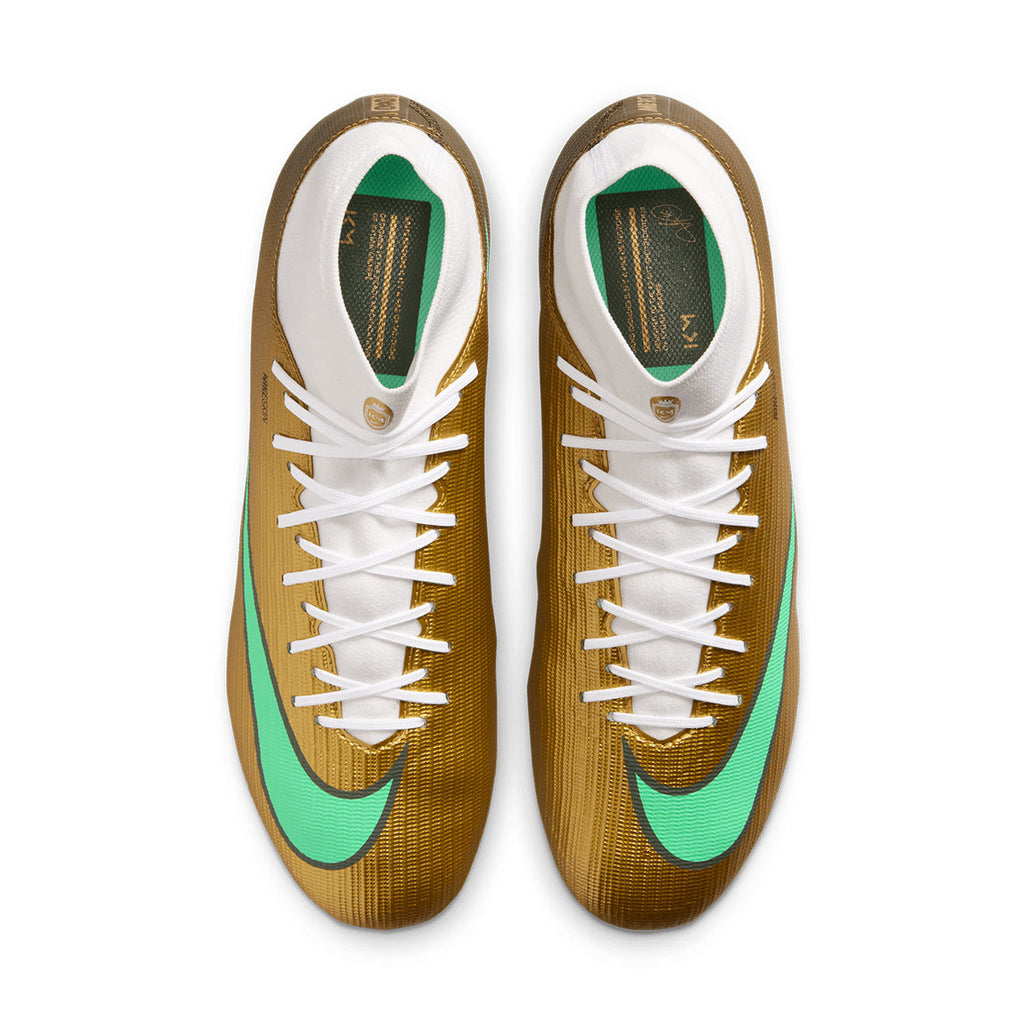 NIKE MERCURIAL SUPERFLY 11 ACADEMY KM FG/MG - METALLIC GOLD/GREEN GLOW