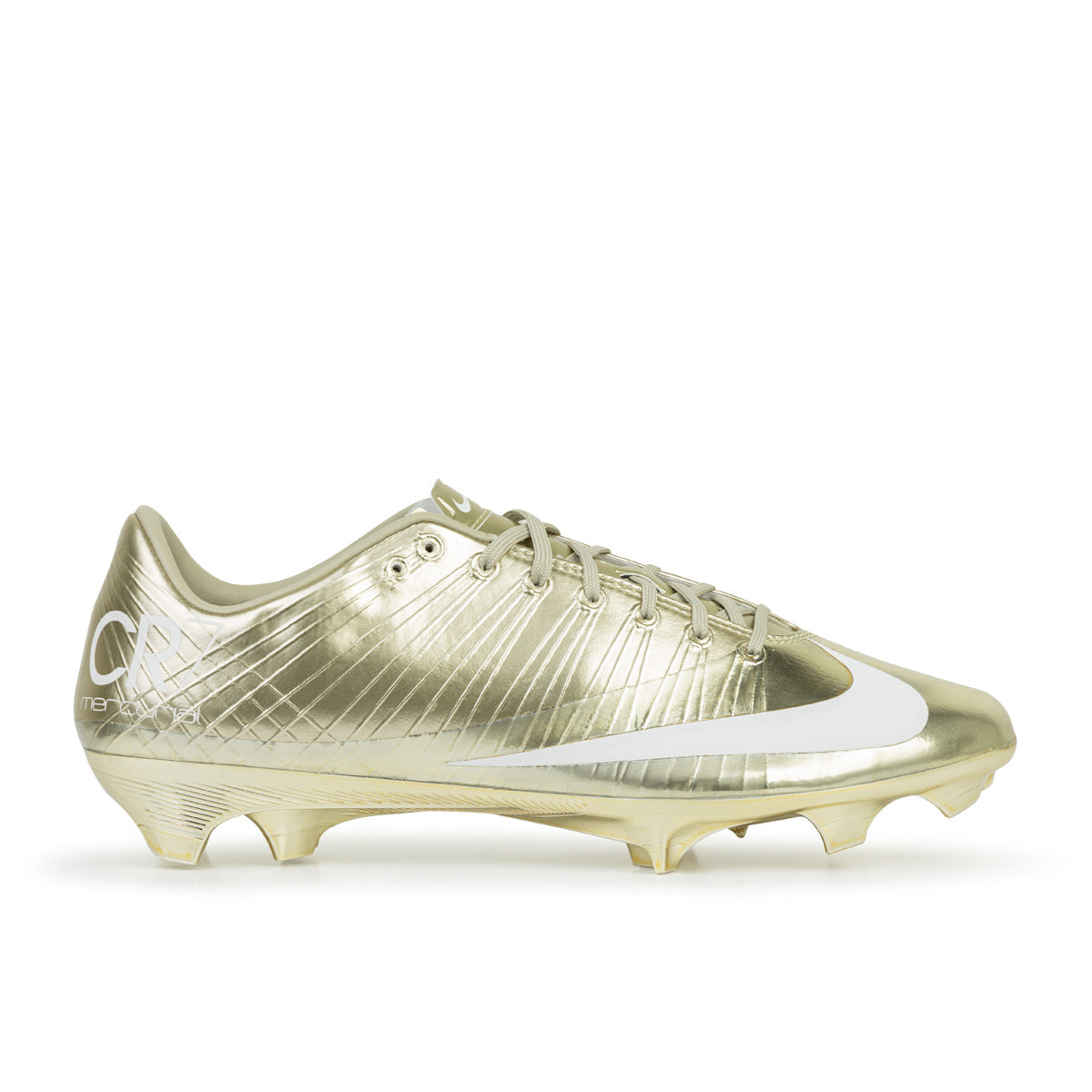 รองเท้าฟุตบอล NIKE MERCURIAL SUPERFLY ELITE RGN SE FG - MTLC GOLD STAR/WHITE