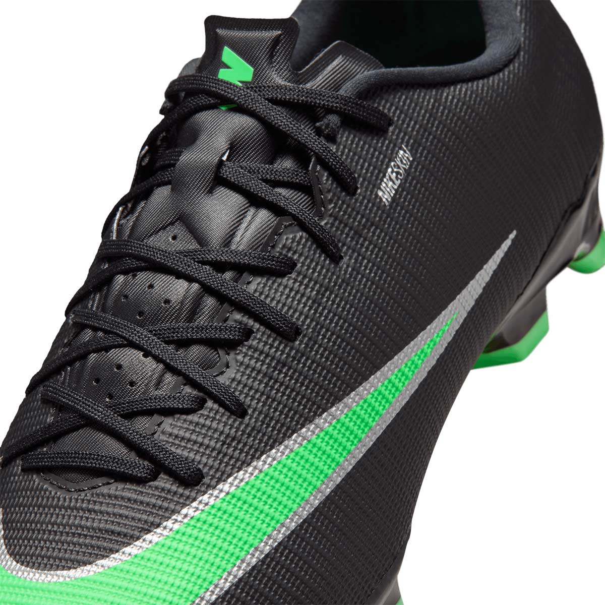 NIKE MERCURIAL VAPOR 17 ACADEMY FG/MG - BLACK/ILLUSION GREEN/BLACK
