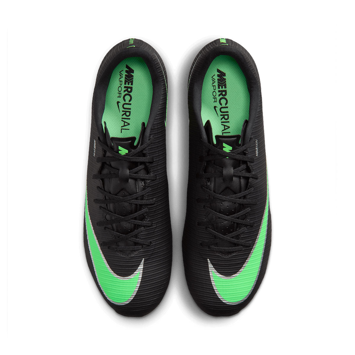 NIKE MERCURIAL VAPOR 17 ACADEMY FG/MG - BLACK/ILLUSION GREEN/BLACK