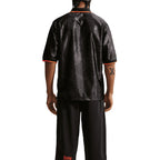 NIKE NETHERLANDS ENERGY SS TOP JERSEY - BLACK/HYPER CRIMSON/HYPER CRIMSON