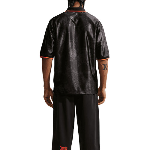 NIKE NETHERLANDS ENERGY SS TOP JERSEY - BLACK/HYPER CRIMSON/HYPER CRIMSON