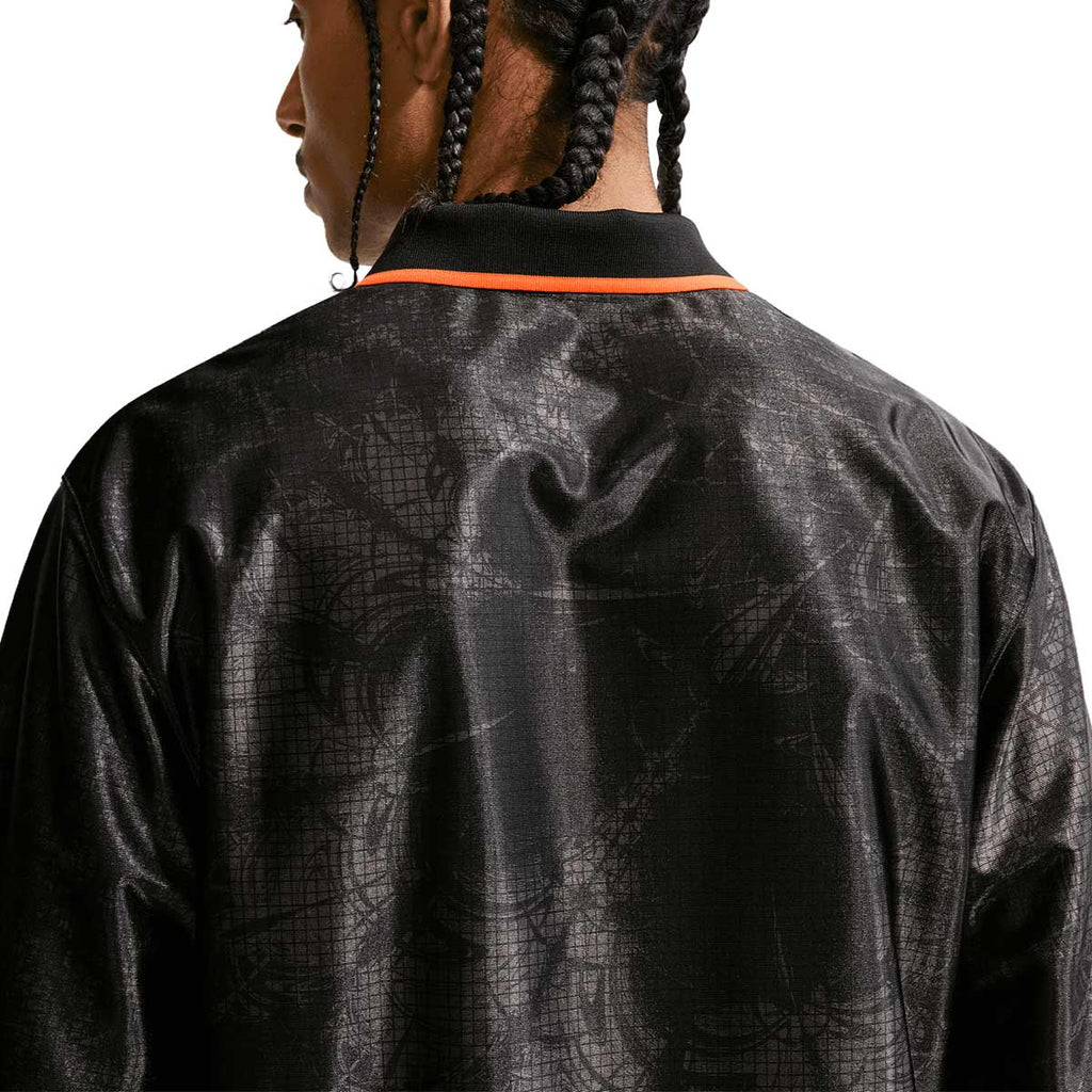 NIKE NETHERLANDS ENERGY SS TOP JERSEY - BLACK/HYPER CRIMSON/HYPER CRIMSON