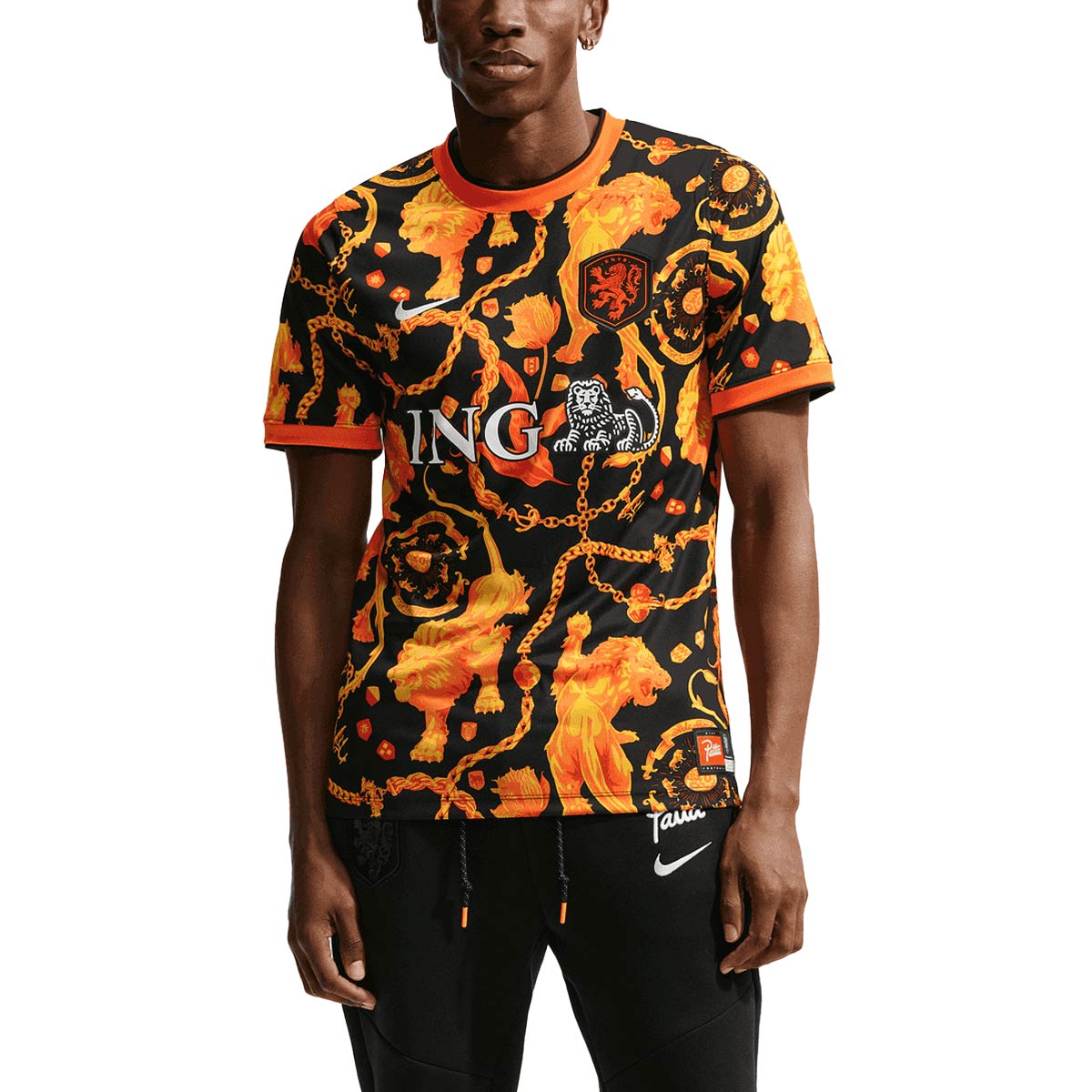 NIKE NETHERLANDS X PATTA ACADEMY PRO SS TOP PRE MATCH X2 - BLACK/WHITE