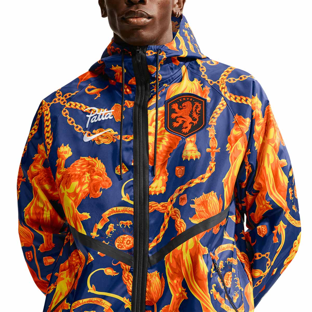 NIKE NETHERLANDS X PATTA KMD ANTHEM JACKET X2 SE - DEEP ROYAL BLUE/WHITE