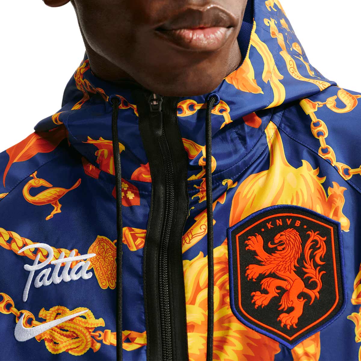NIKE NETHERLANDS X PATTA KMD ANTHEM JACKET X2 SE - DEEP ROYAL BLUE/WHITE