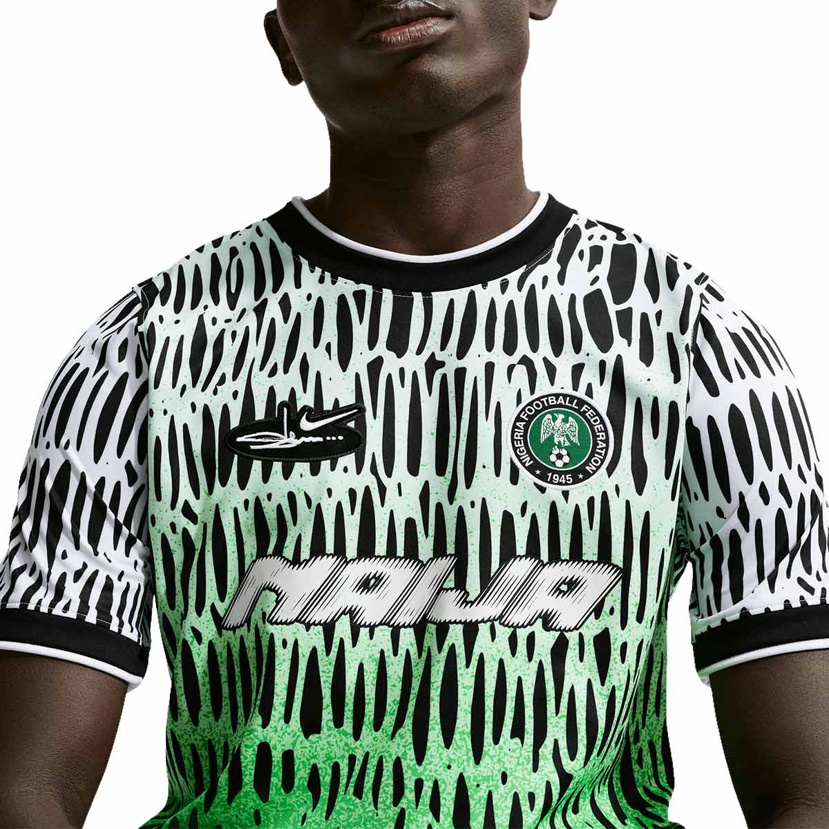 NIKE NIGERIA X SLAWN ACADEMY PRO SS TOP PRE MATCH  X2 SE - BLACK/WHITE