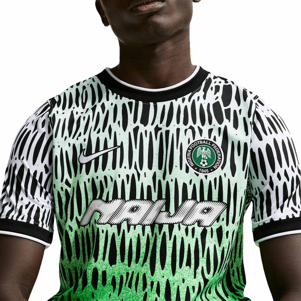 NIKE NIGERIA X SLAWN ACADEMY PRO SS TOP PRE MATCH X2 - BLACK/WHITE