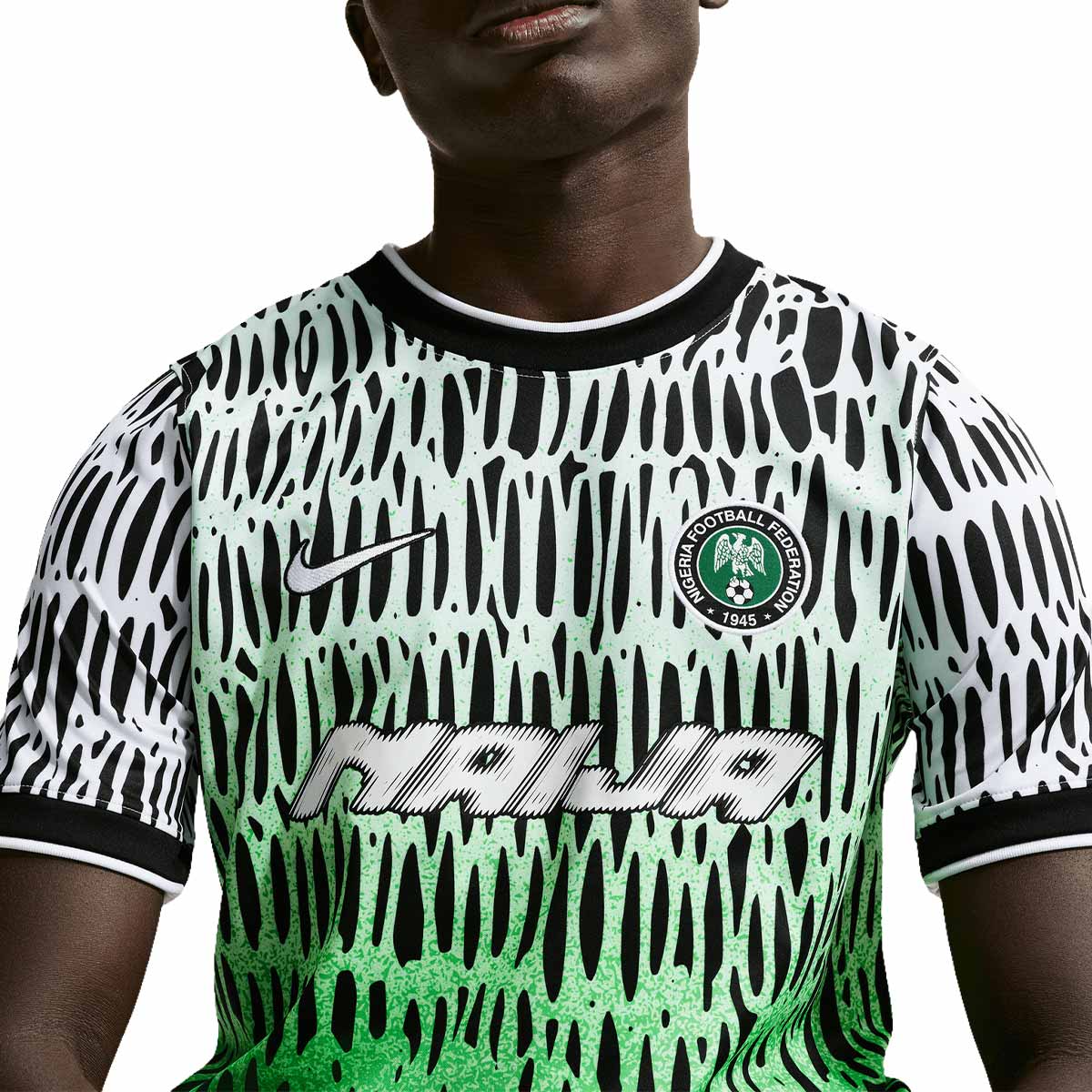 NIKE NIGERIA X SLAWN ACADEMY PRO SS TOP PRE MATCH X2 - BLACK/WHITE