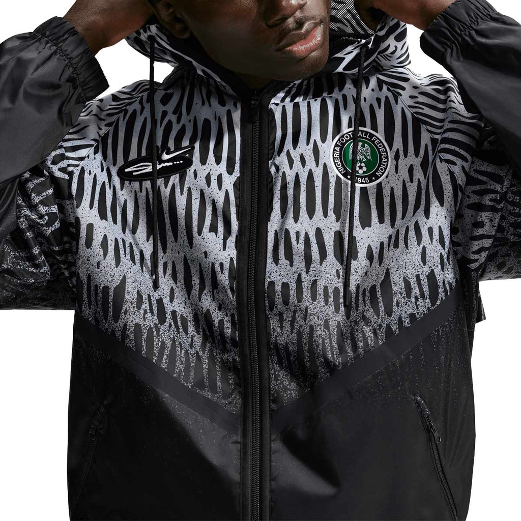 NIKE NIGERIA X SLAWN KMD ANTHEM JACKET X2 SE - BLACK/WHITE