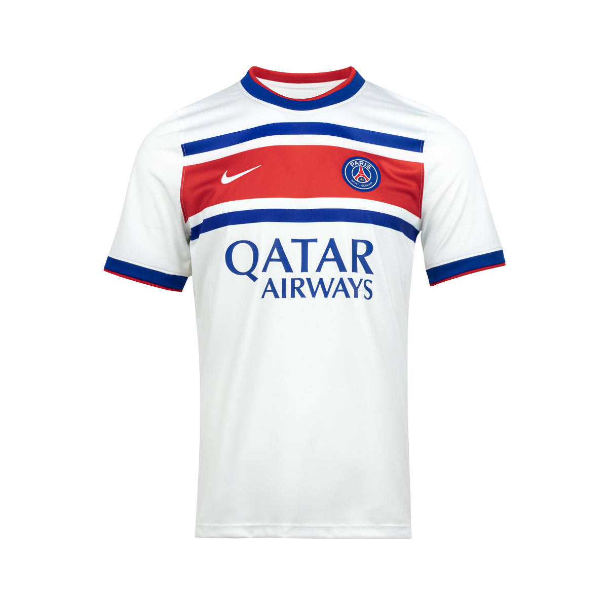 NIKE PARIS SAINT GERMAIN 2026/2027 ACADEMY PRO SS TOP PRE MATCH - WHITE/OLD ROYAL/UNIVERSITY RED/WHITE