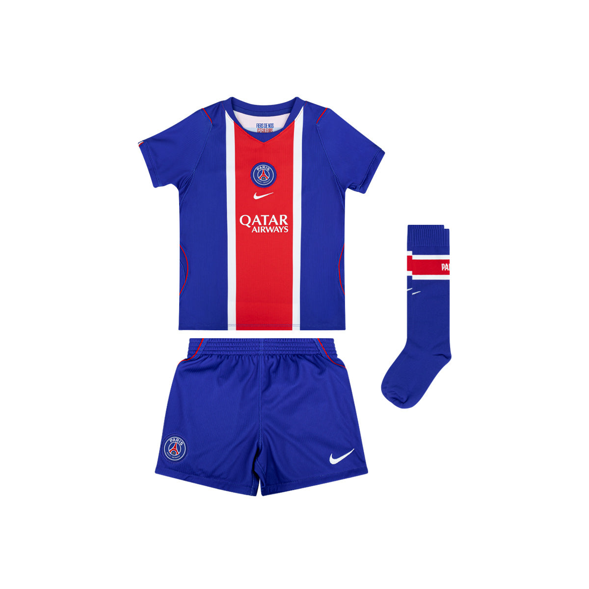 NIKE PARIS SAINT GERMAIN 2026/2027 HOME MINI JERSEY - OLD ROYAL/WHITE/UNIVERSITY RED/WHITE