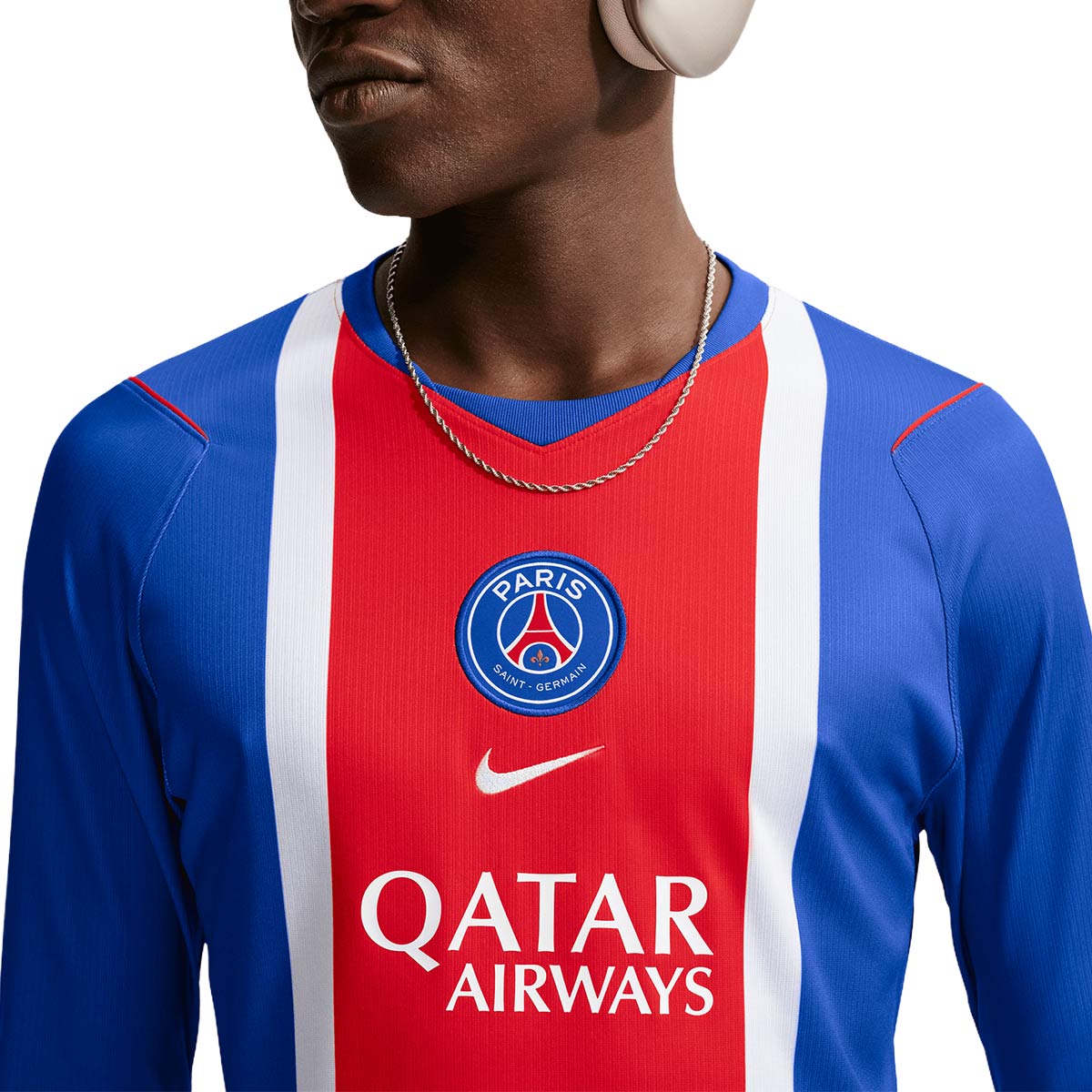 NIKE PARIS SAINT GERMAIN 2026/2027 HOME REPLICA LONG SLEEVE JERSEY - OLD ROYAL/WHITE/UNIVERSITY RED/WHITE