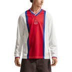 NIKE PARIS SAINT GERMAIN AWAY ENERGY LONG SLEEVE JERSEY - SAIL/UNIVERSITY RED/UNIVERSITY RED