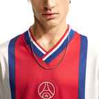 NIKE PARIS SAINT GERMAIN AWAY ENERGY LONG SLEEVE JERSEY - SAIL/UNIVERSITY RED/UNIVERSITY RED
