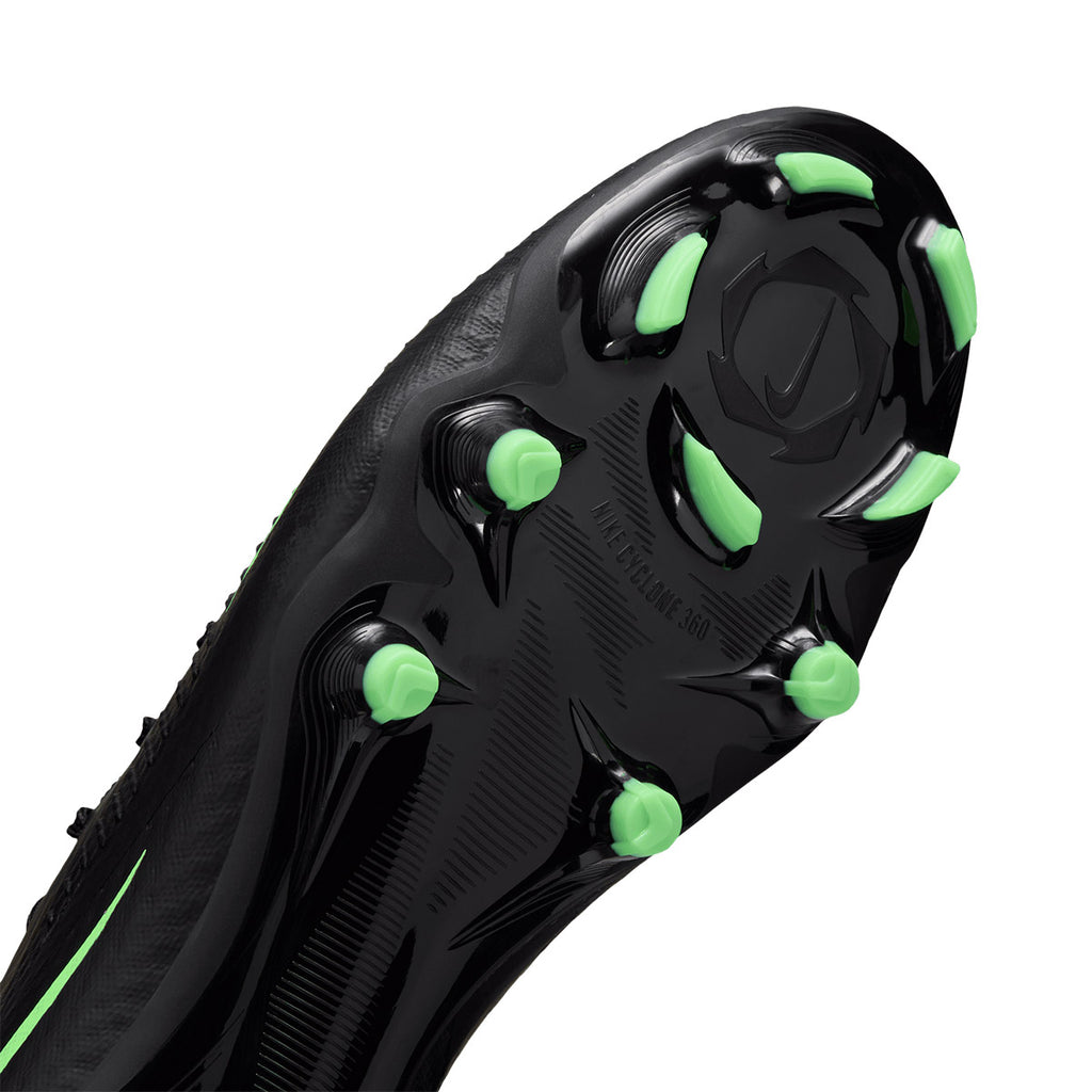 NIKE PHANTOM 6 LOW ACADEMY FG/MG - BLACK/ILLUSION GREEN/BLACK