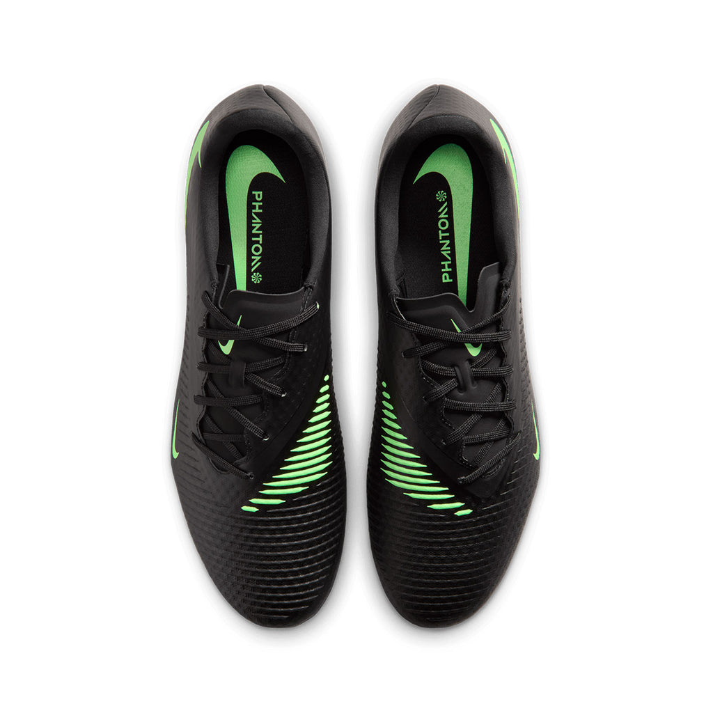 NIKE PHANTOM 6 LOW ACADEMY FG/MG - BLACK/ILLUSION GREEN/BLACK