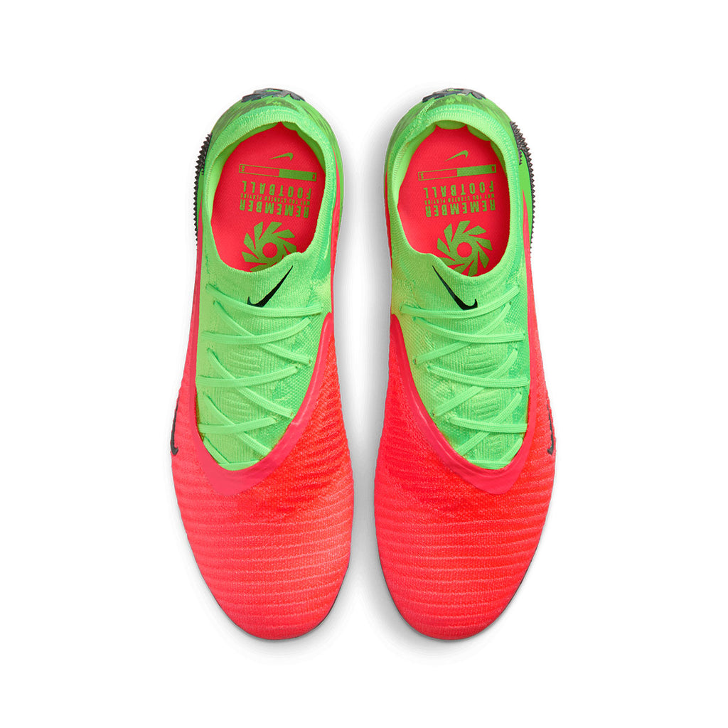 NIKE PHANTOM 6 LOW ELITE ERLING HAALAND FG - HOT PUNCH/BLACK/GREEN STRIKE
