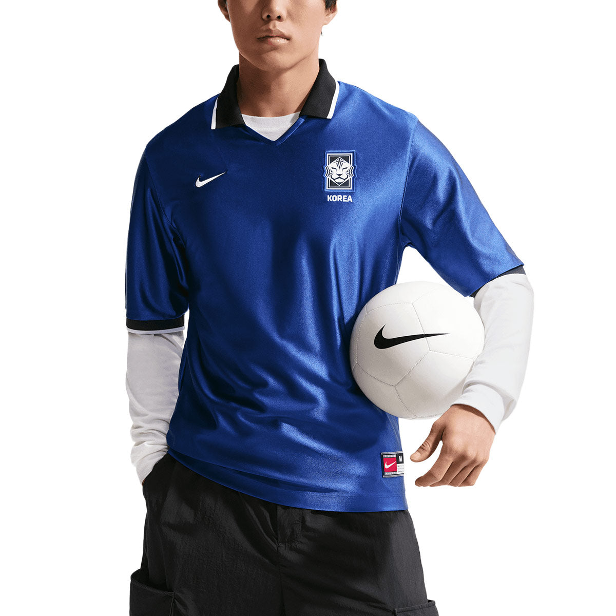 NIKE SOUTH KOREA ENERGY SS TOP JERSEY - GLOBAL BLUE/BLACK/WHITE