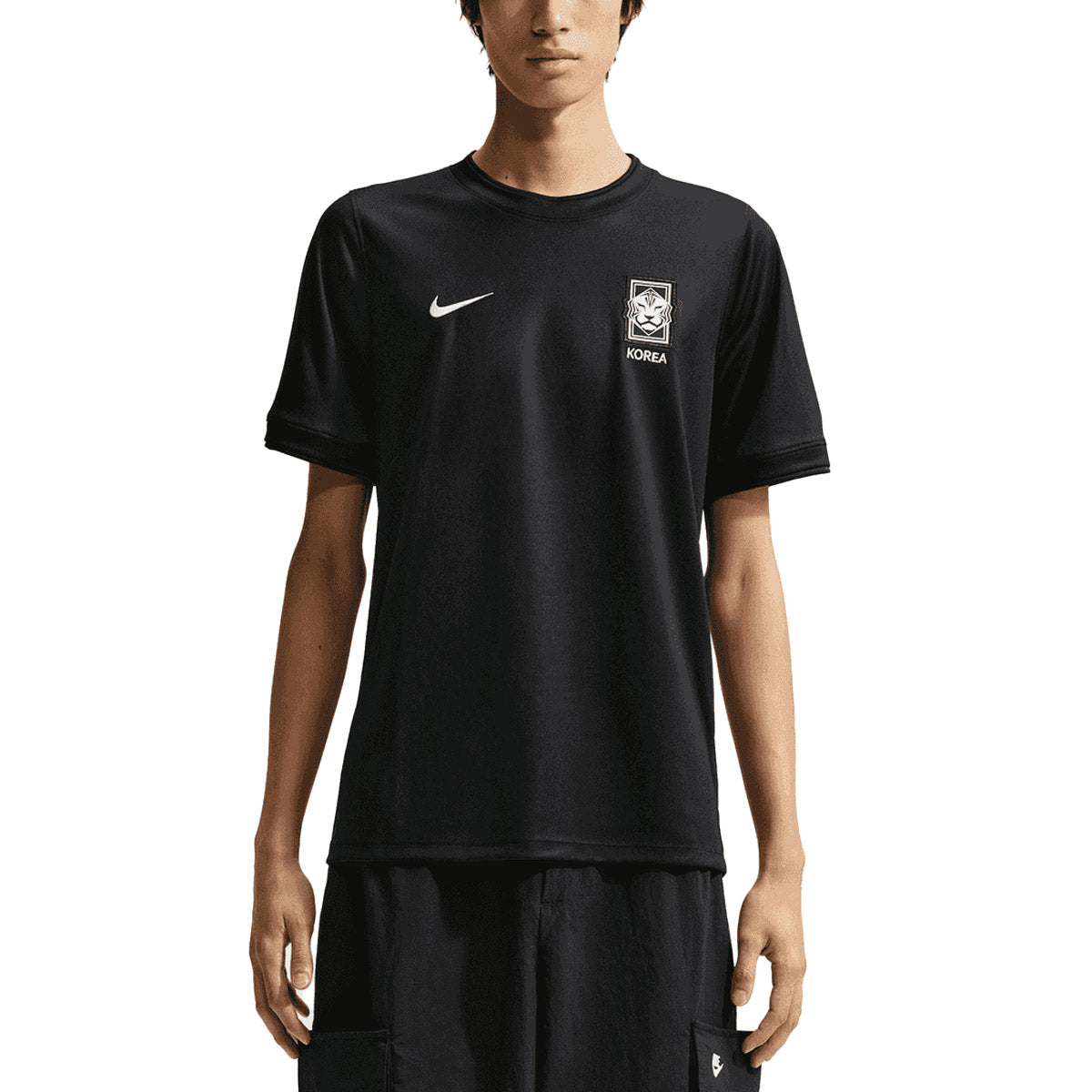 NIKE SOUTH KOREA X PEACEMINUSONE ACADEMY PRO SS TOP PRE MATCH X2 - BLACK/WHITE/WHITE