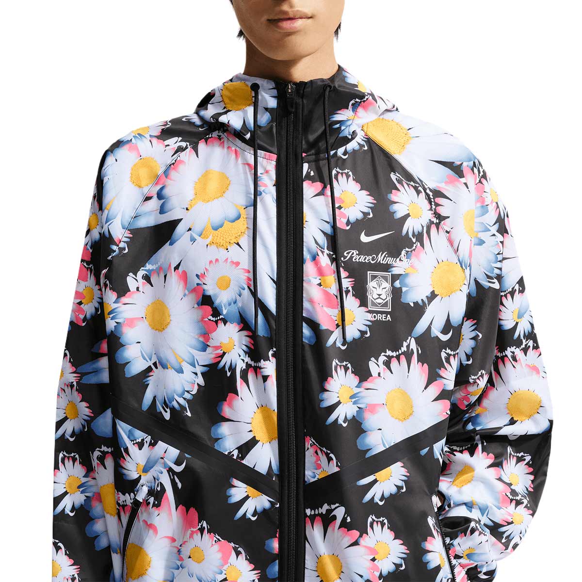 NIKE SOUTH KOREA X PEACEMINUSONE KMD ANTHEM JACKET X2 SE - BLACK/WHITE