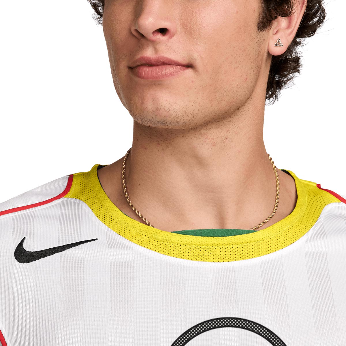 NIKE TOTAL 90 ENERGY JERSEY - WHITE/OPTI YELLOW/LT CRIMSON/BLACK