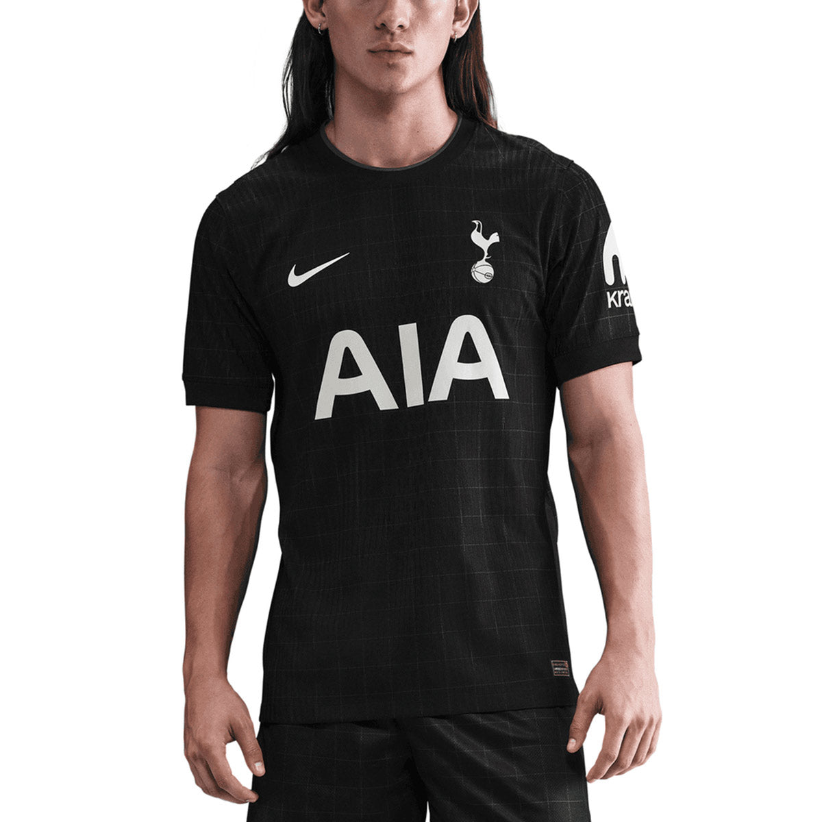 NIKE TOTTENHAM HOTSPUR 2025/2026 AWAY PLAYER JERSEY - BLACK/LT IRON ORE