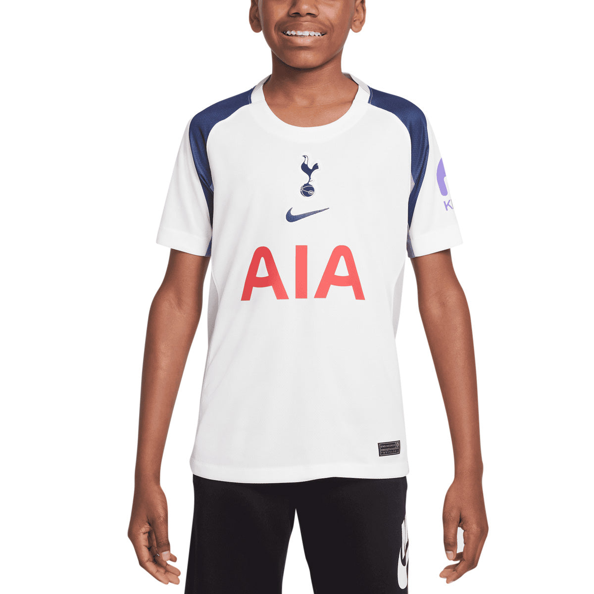NIKE TOTTENHAM HOTSPUR 2025/2026 HOME KIDS JERSEY - WHITE/LT IRON ORE/BINARY BLUE