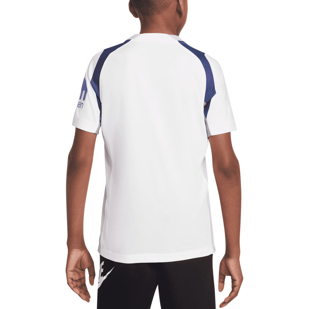 NIKE TOTTENHAM HOTSPUR 2025/2026 HOME KIDS JERSEY - WHITE/LT IRON ORE/BINARY BLUE