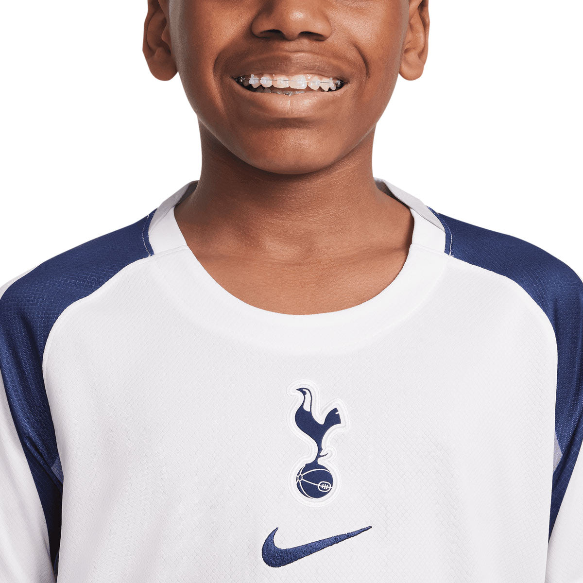 NIKE TOTTENHAM HOTSPUR 2025/2026 HOME KIDS JERSEY - WHITE/LT IRON ORE/BINARY BLUE