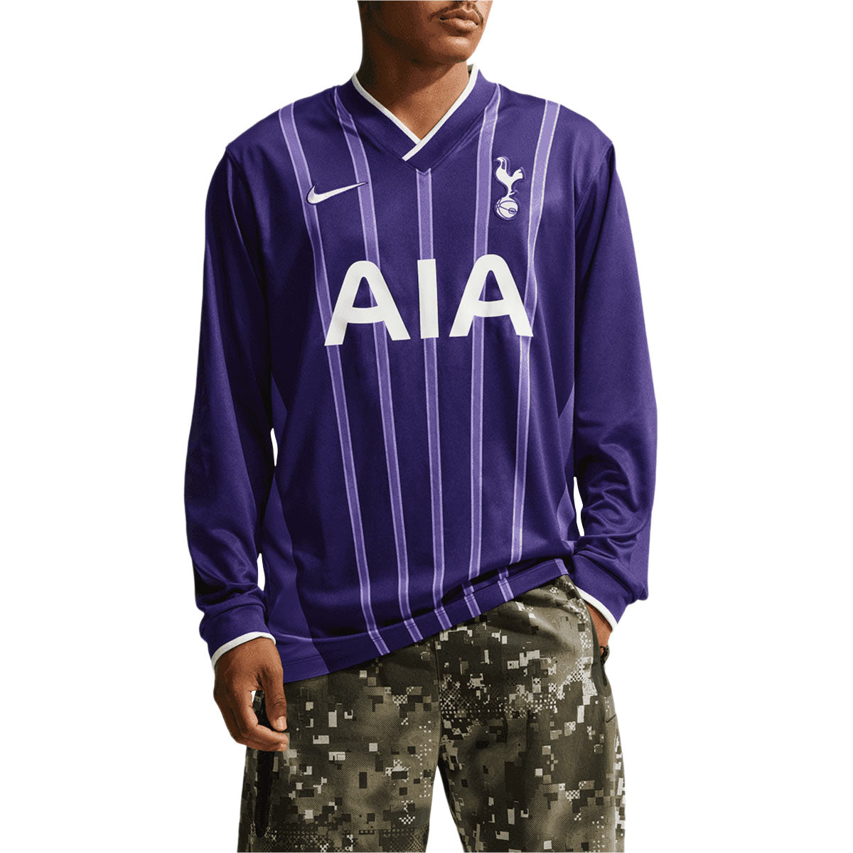 NIKE TOTTENHAM HOTSPUR THIRD ENERGY LONG SLEEVE JERSEY - NEW ORCHID/WHITE/WHITE