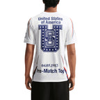 NIKE USA X VAA ACADEMY PRO SS TOP PRE MATCH X2 SE - WHITE/DEEP ROYAL BLUE/DEEP ROYAL BLUE