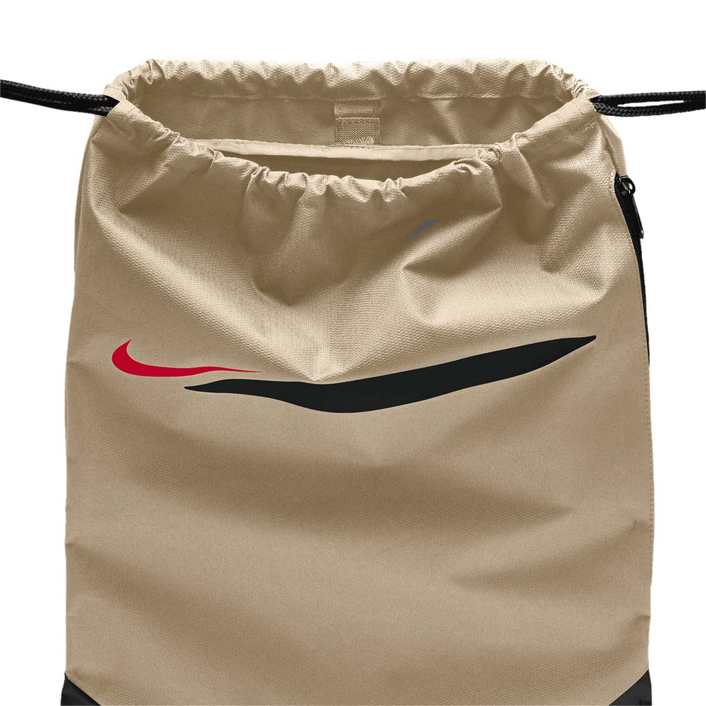 NIKE ACADEMY GYMSACK - LINEN/BLACK/BRIGHT CRIMSON