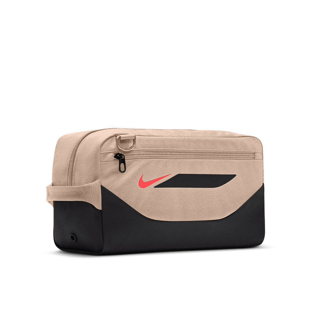 NIKE ACADEMY SHOEBAG - LINEN/BLACK/BRIGHT CRIMSON