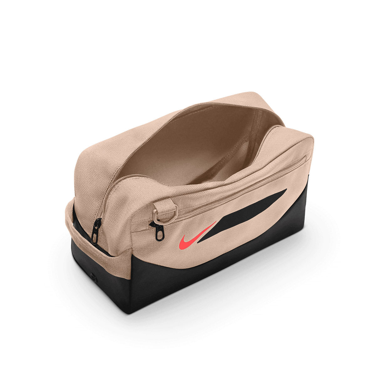 NIKE ACADEMY SHOEBAG - LINEN/BLACK/BRIGHT CRIMSON