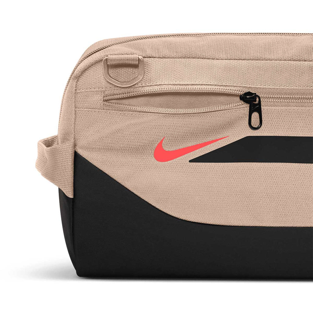 NIKE ACADEMY SHOEBAG - LINEN/BLACK/BRIGHT CRIMSON