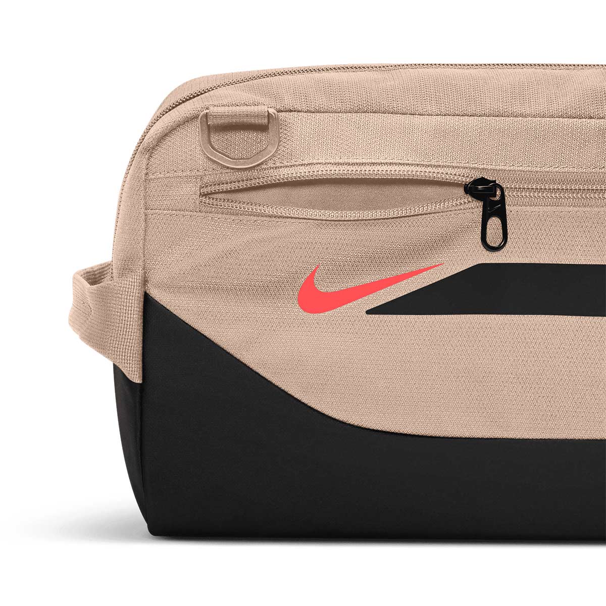 NIKE ACADEMY SHOEBAG - LINEN/BLACK/BRIGHT CRIMSON