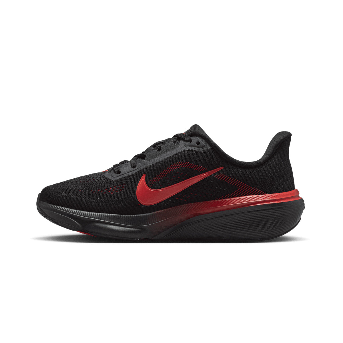 NIKE AIR ZOOM PEGASUS 42 GS - BLACK/BRIGHTCRIMSON/UNIVERSITYRED