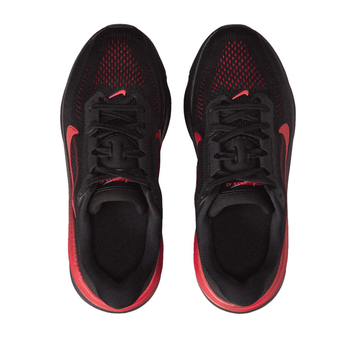 NIKE AIR ZOOM PEGASUS 42 GS - BLACK/BRIGHTCRIMSON/UNIVERSITYRED