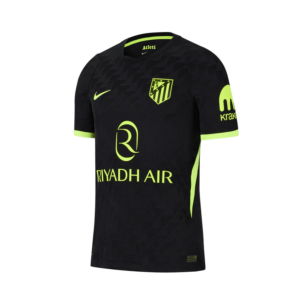 NIKE ATLETICO MADRID 2026/2027 AWAY PLAYER JERSEY - BLACK/VOLT/VOLT