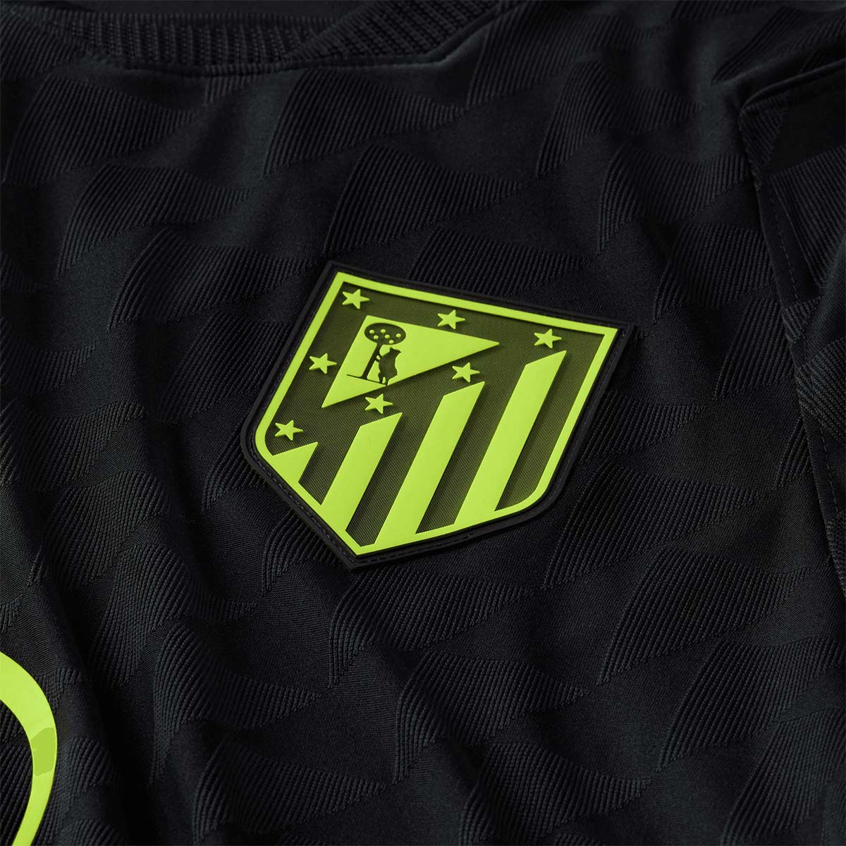 NIKE ATLETICO MADRID 2026/2027 AWAY PLAYER JERSEY - BLACK/VOLT/VOLT