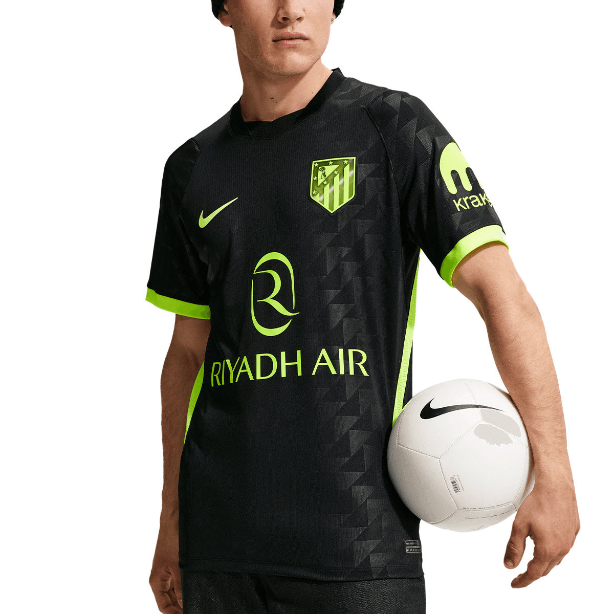 NIKE ATLETICO MADRID 2026/2027 AWAY REPLICA JERSEY - BLACK/VOLT/VOLT
