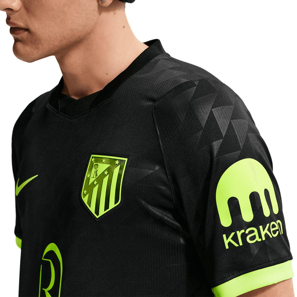 NIKE ATLETICO MADRID 2026/2027 AWAY REPLICA JERSEY - BLACK/VOLT/VOLT