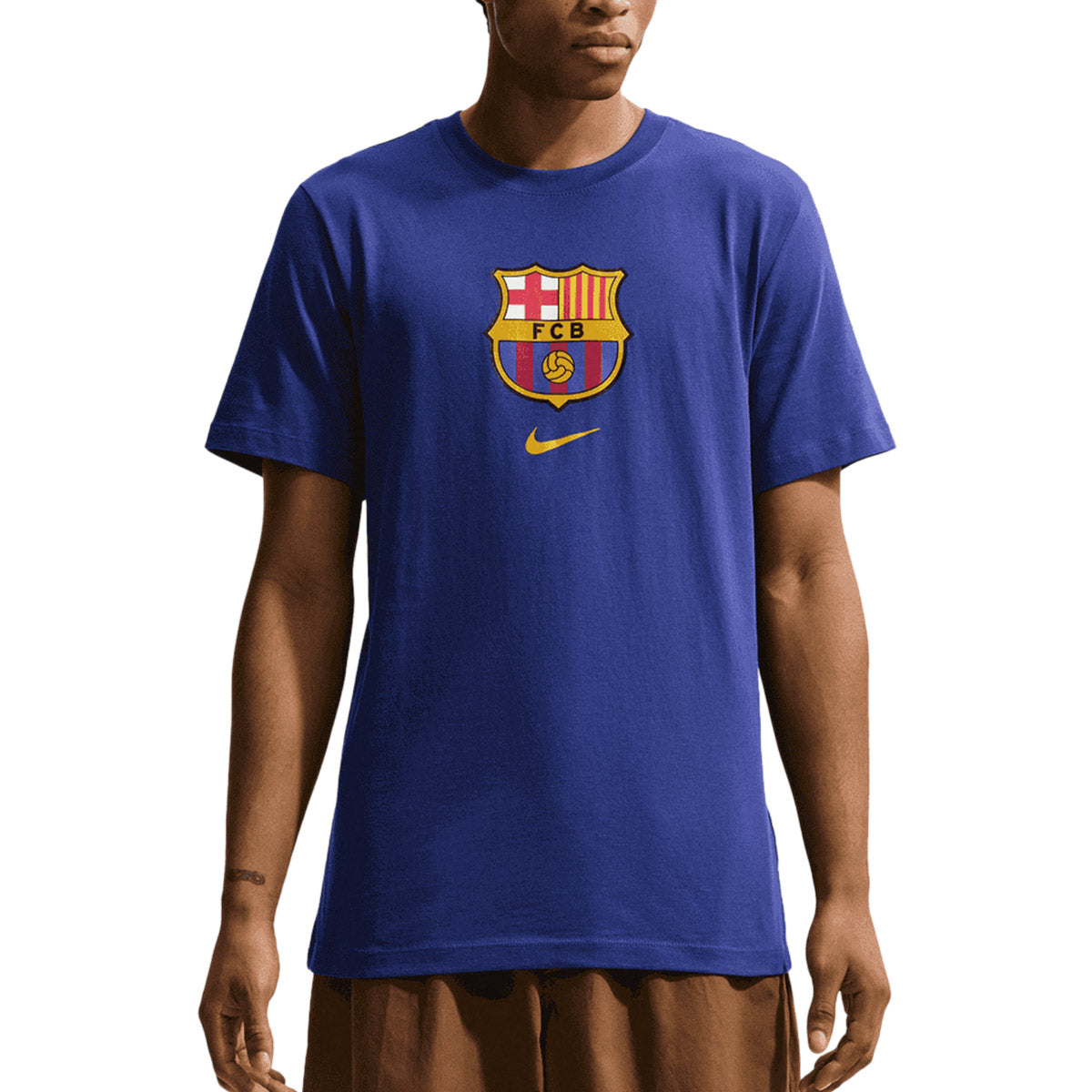 NIKE BARCELONA 2026/2027 CREST TEE - DEEP ROYAL BLUE