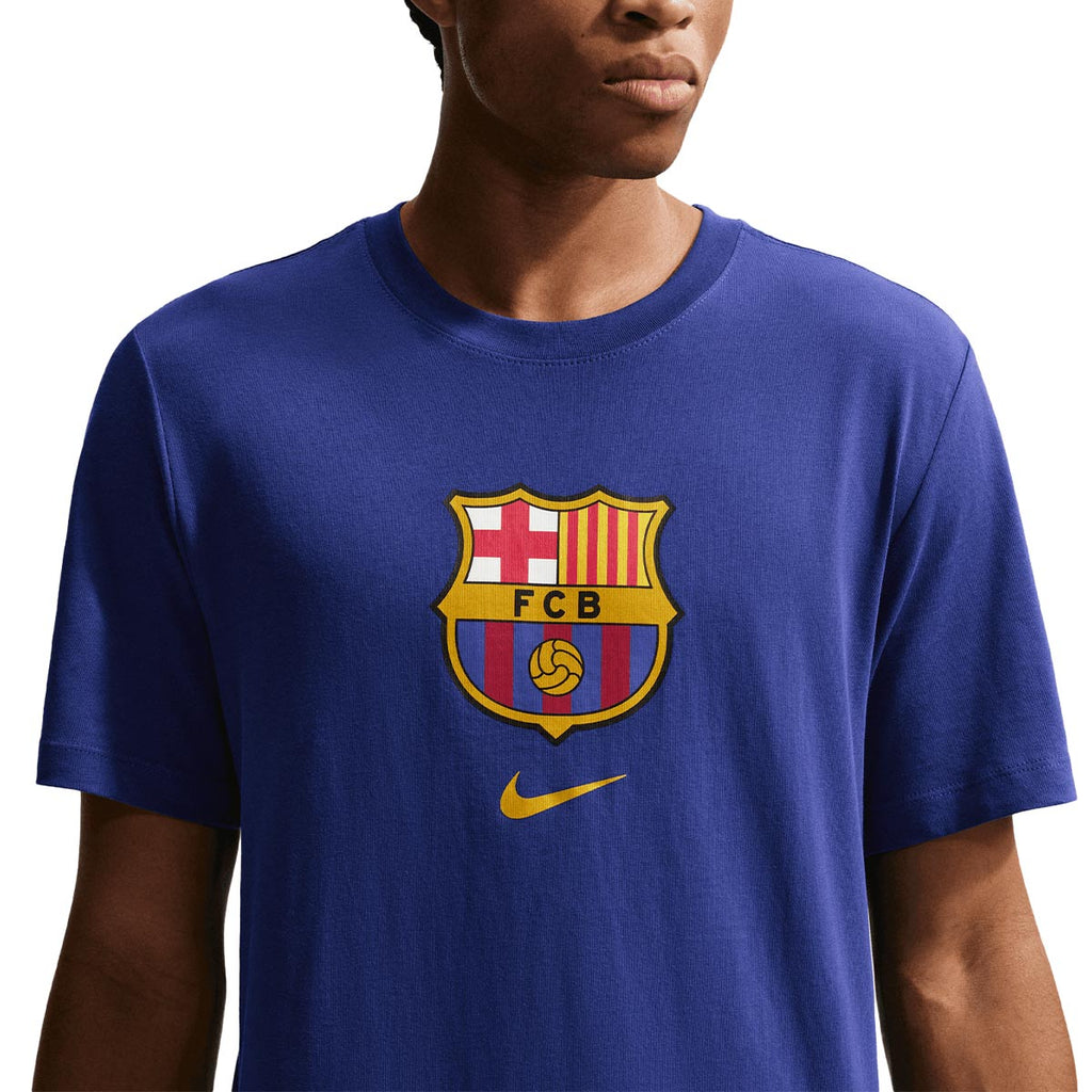NIKE BARCELONA 2026/2027 CREST TEE - DEEP ROYAL BLUE