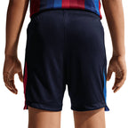 NIKE BARCELONA 2026/2027 HOME KIDS SHORTS - BLACKENED BLUE/MINERAL YELLOW