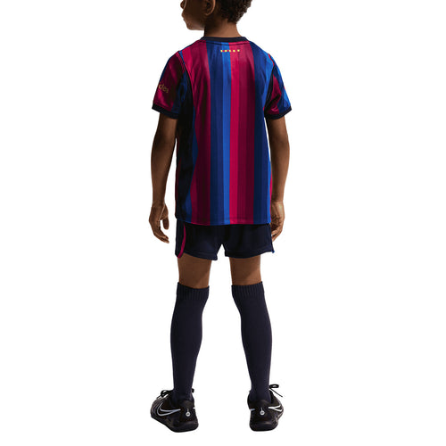 NIKE BARCELONA 2026/2027 HOME MINI JERSEY - DEEP GARNET/BLUE VOID/MINERAL YELLOW