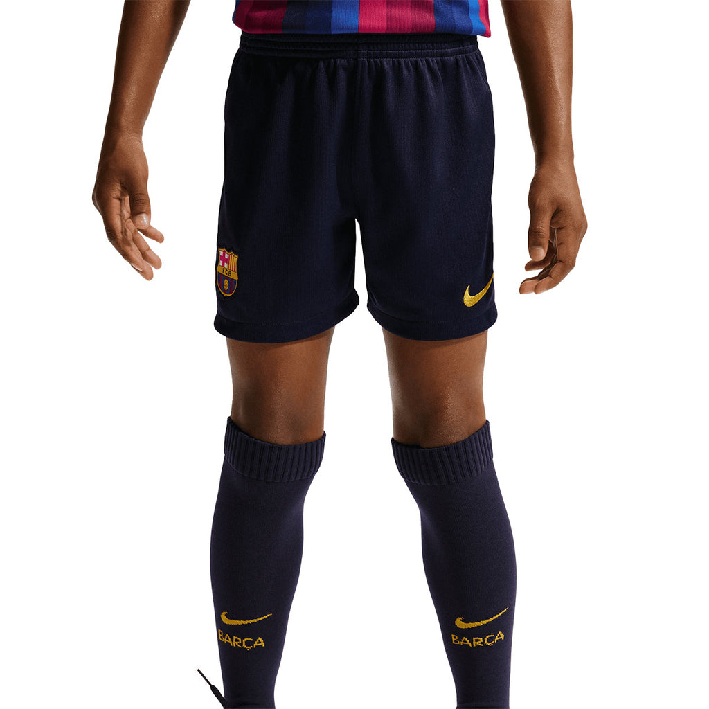 NIKE BARCELONA 2026/2027 HOME MINI JERSEY - DEEP GARNET/BLUE VOID/MINERAL YELLOW