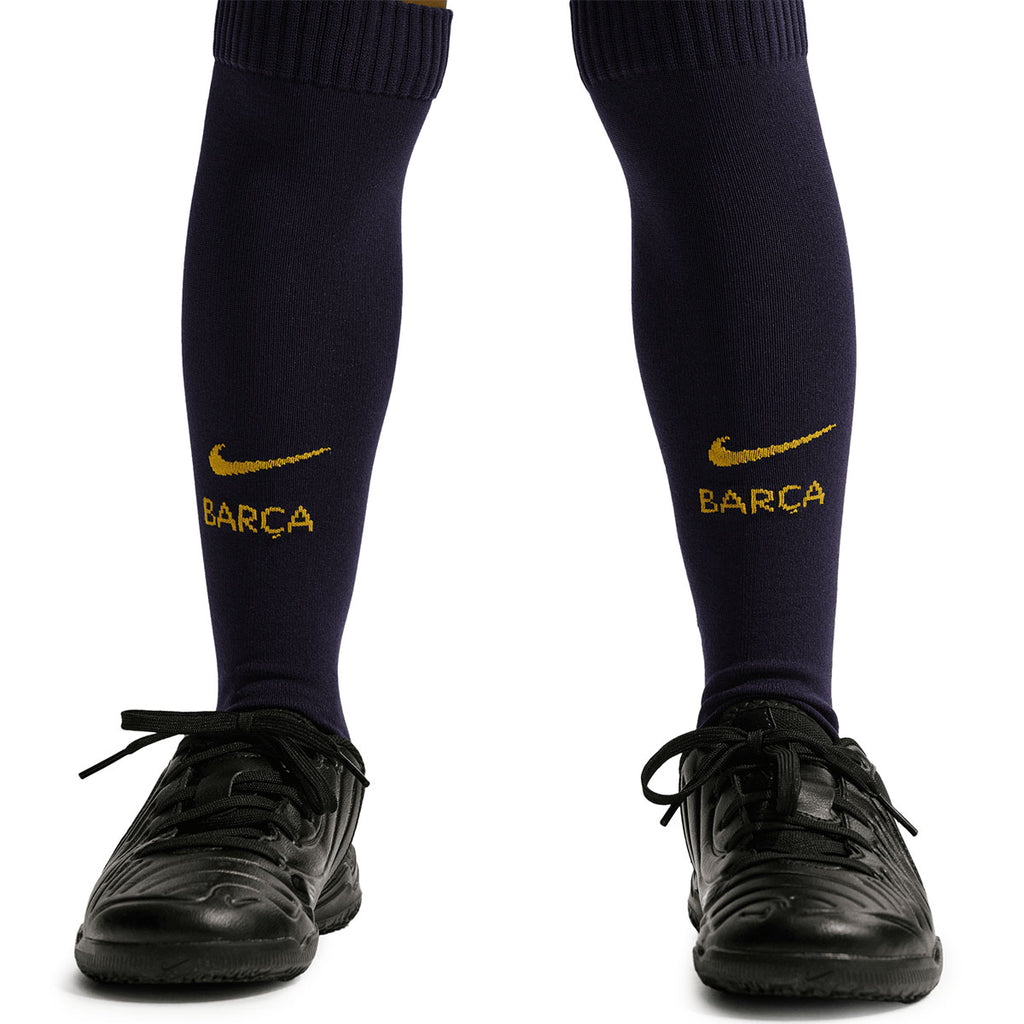 NIKE BARCELONA 2026/2027 HOME MINI JERSEY - DEEP GARNET/BLUE VOID/MINERAL YELLOW