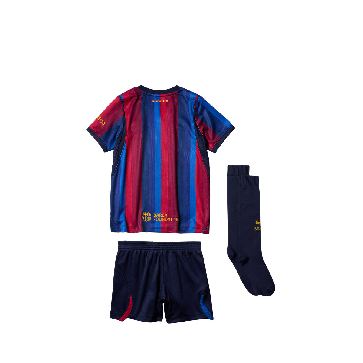 NIKE BARCELONA 2026/2027 HOME MINI JERSEY - DEEP GARNET/BLUE VOID/MINERAL YELLOW